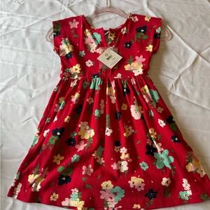Hanna Andersson Red Floral Dress